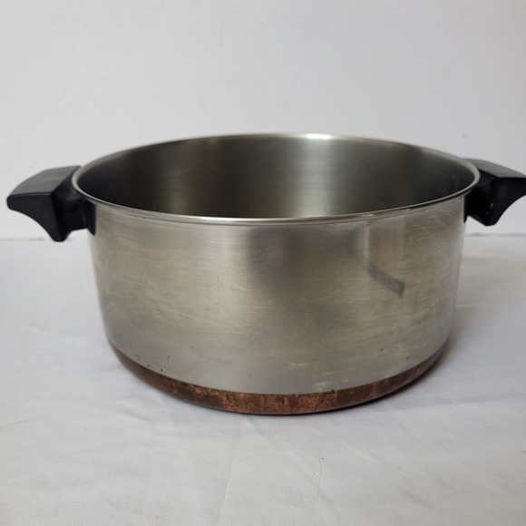 Revere Ware 4.5 Qt Stainless Steel Copper Clad Bottom Stock Pot Cookware No Lid - Picture 1 of 9